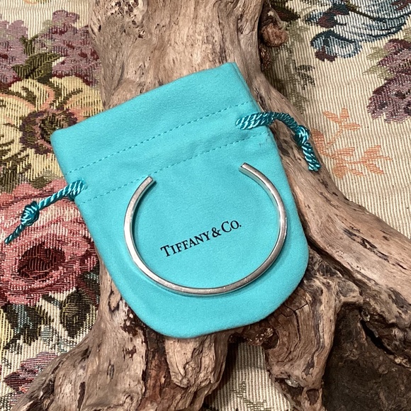 Tiffany 1837 Sterling Silver Narrow Cuff Bracelet - Picture 3 of 5